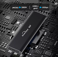 Зовнішня кишеня для M2 SSD NVMe PCIe USB 3.1 Type-C Blueendless 2802N Original, фото 6