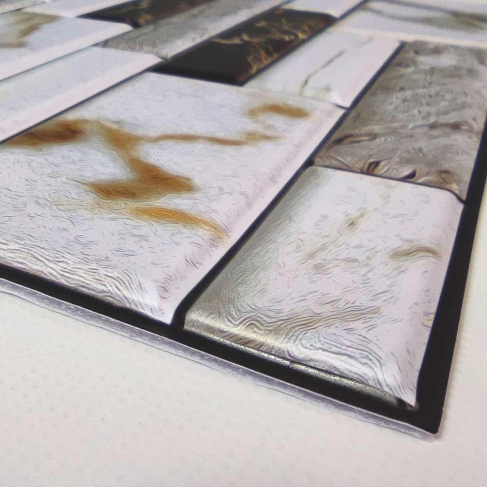 Пластиковая плитка для стен под Мрамор с прожилками 300*300*5 мм 3Д ...