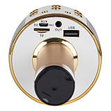 Бездротовий мікрофон Wster WS-858 мікрофон для караоке з Bluetooth, фото 4