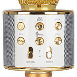 Бездротовий мікрофон Wster WS-858 мікрофон для караоке з Bluetooth, фото 3