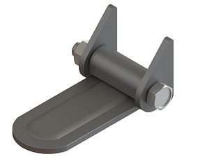 Петля бортова 121x54x4 мм