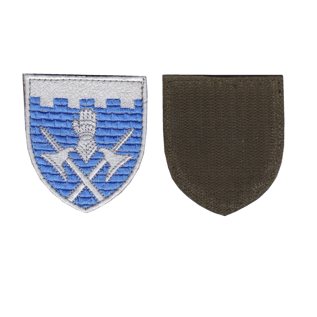 Шеврон військовий / армійський, 101 ОБРО ГШ, кольоровий, ЗСУ. 8 см * 7 см