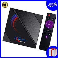 Смарт тв приставки Android Smart Tv Box 4/64GB для телевізора, Портативна приставка медіаплеєр для дому