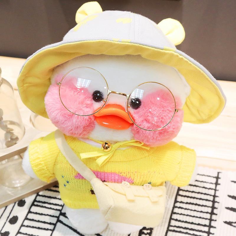 Качка лалафан — Плюшева іграшка Lalafanfan Cafe Mimi Duck 30 см