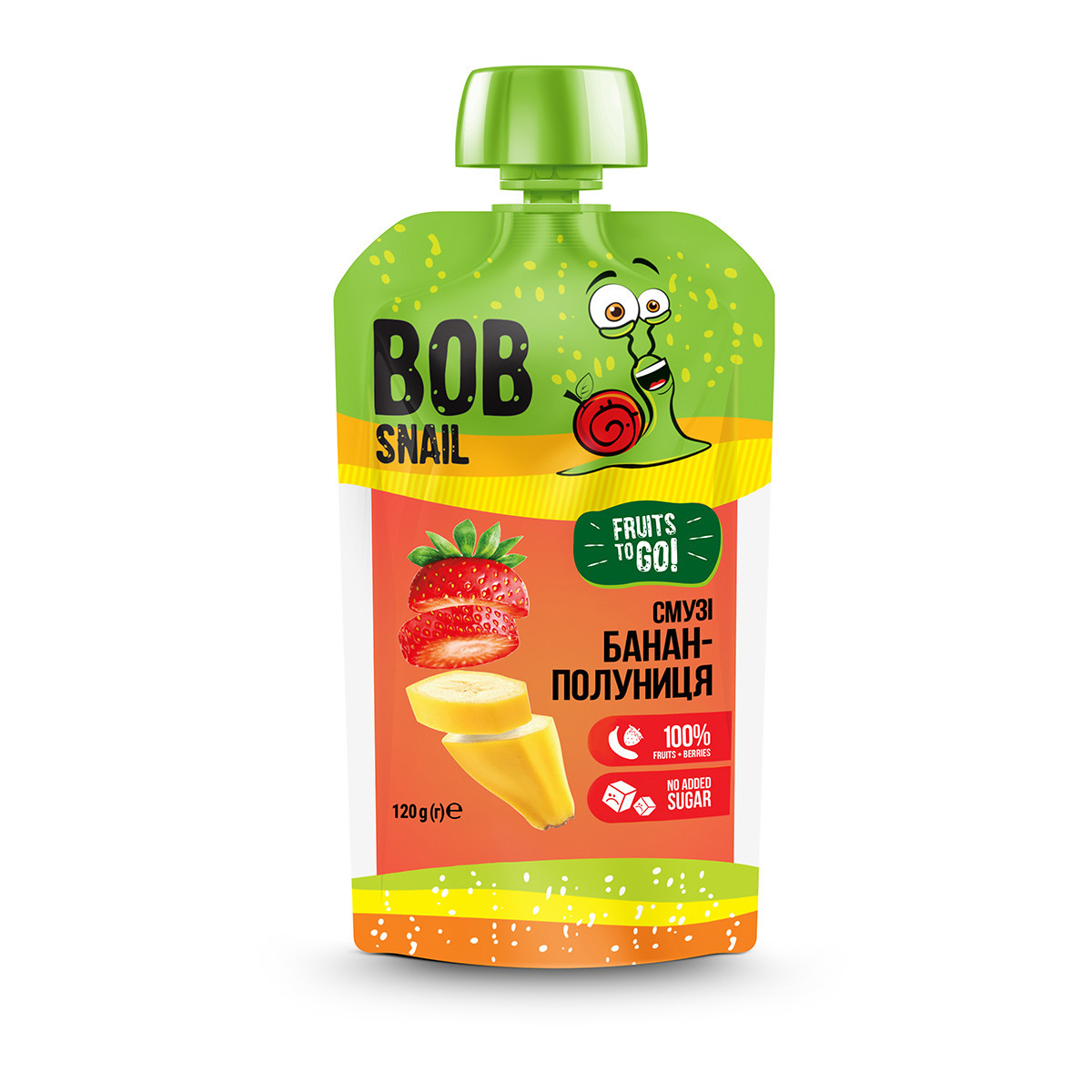 Смузі Банан-полуниця Bob Snail, 120 гр