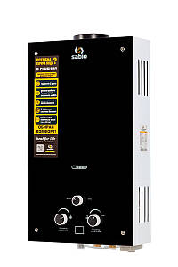 Газова колонка SABIO димохідна JSD20-A211 10 л скло чорна