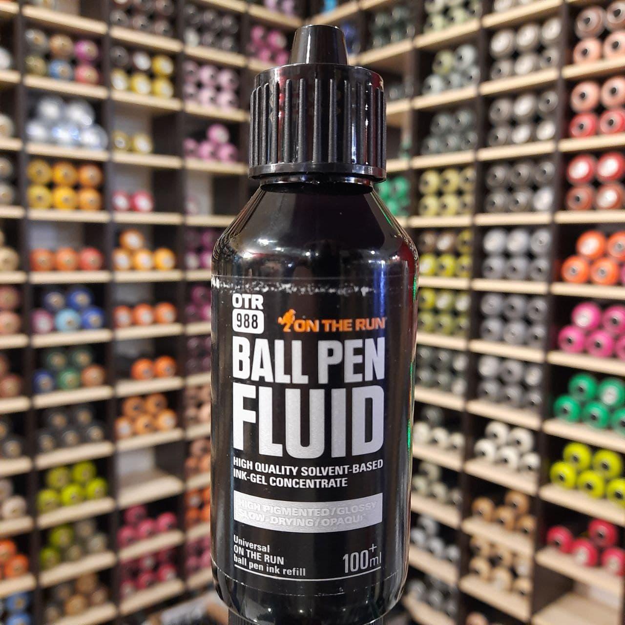 Концентрат для Заправок On The Run 988 Ball Pen Fluid Black (Черный