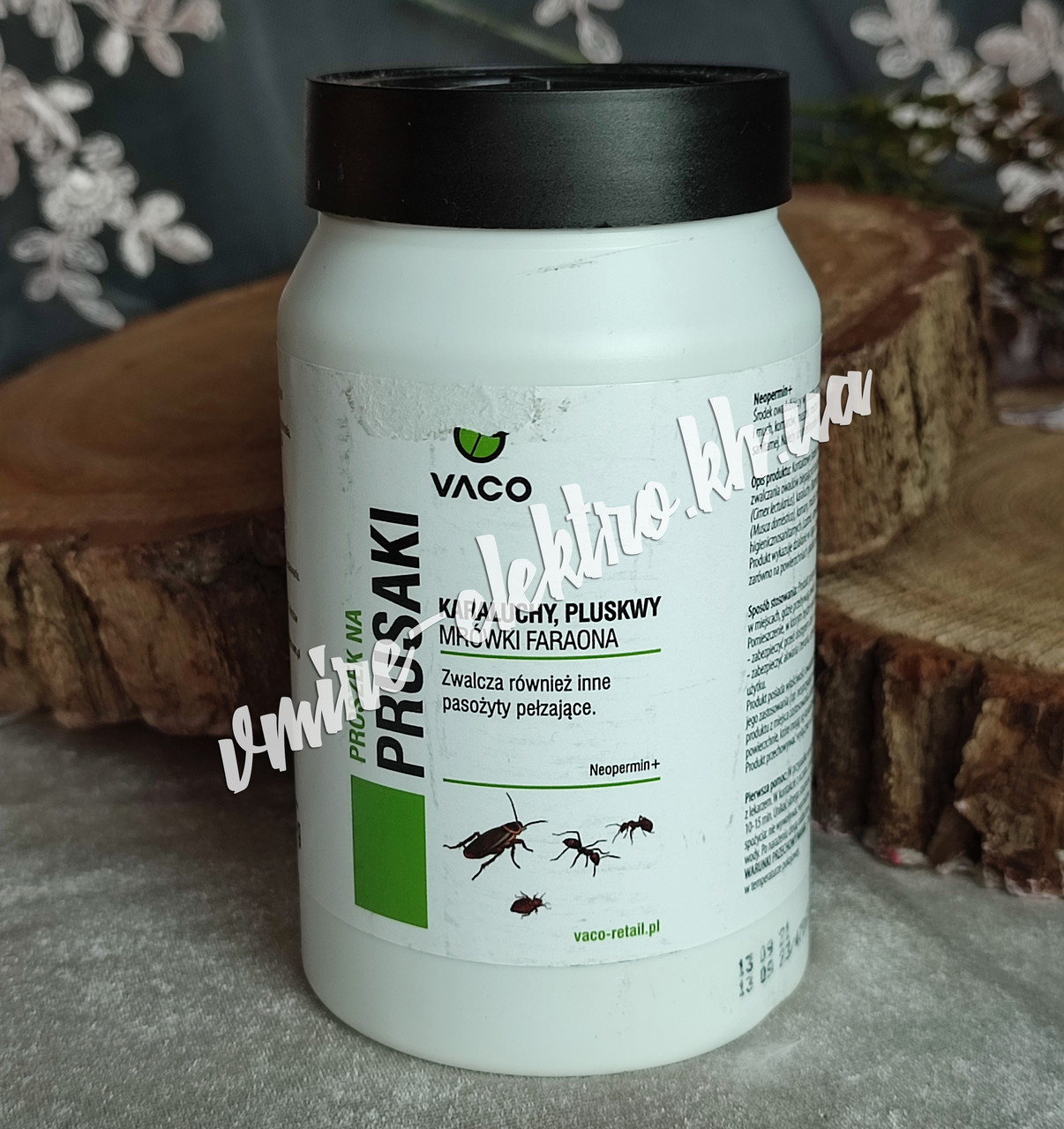 Високоефективний порошок від тарганів, клопів, мурах VACO, 100 г, фото 1