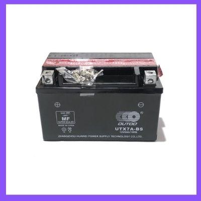 Мотоаккумулятор AGM OUTDO UTX7A-BS 12V 6Ah Black Q6 - фото 1 - id-p1556601272