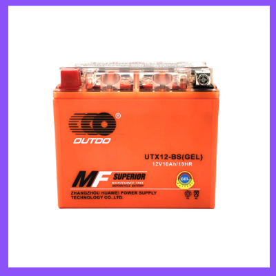 Гелевий Мотоакумулятор 12 V 10 Ah (150 х 87 х 130) OUTDO GEL Orange Q6 мотоакумулятор для Скутера Мопеда