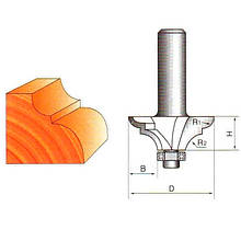 Фреза ГЛОБУС 2022 R3/8 кромочна фігурна з нижнім підшипником