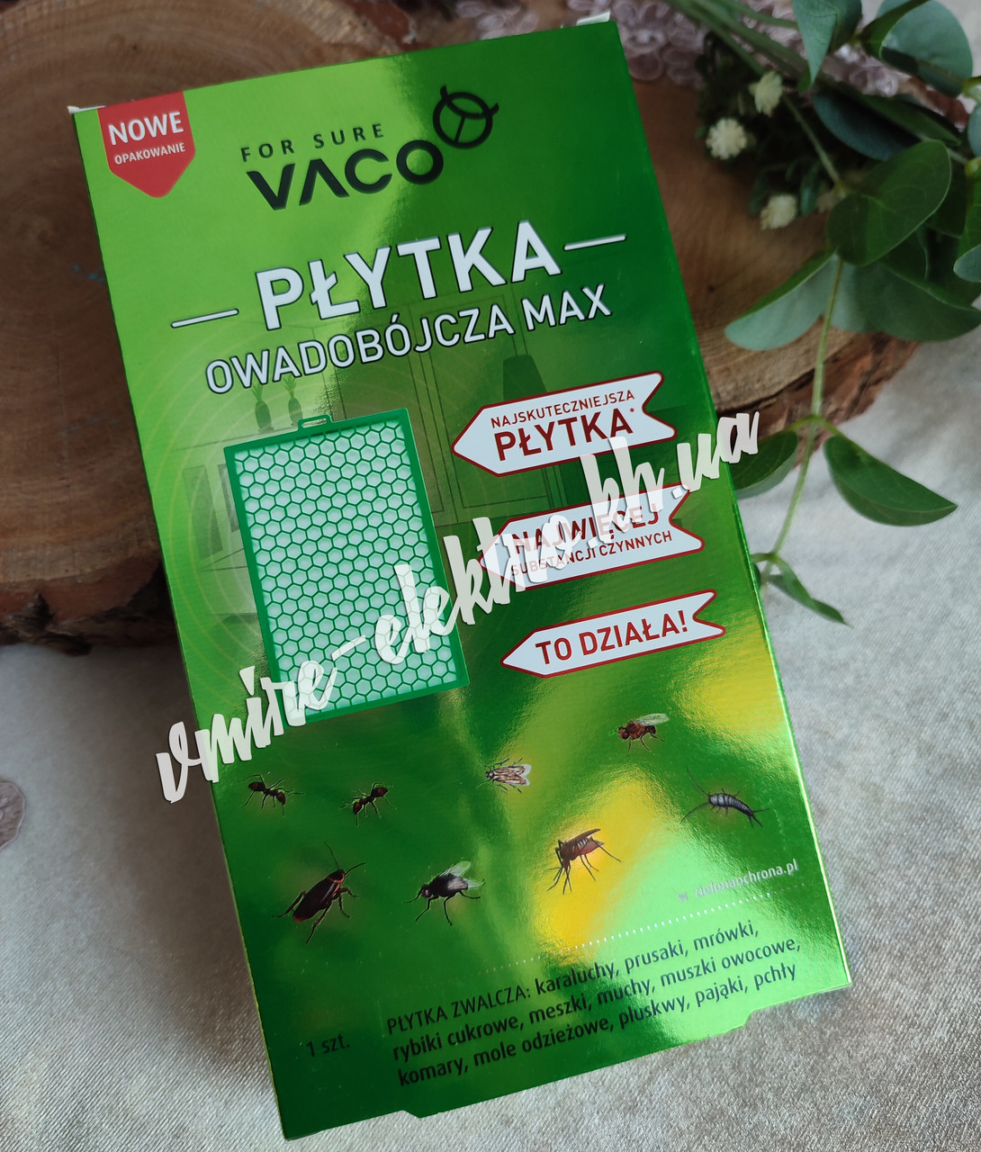 Інсектицидна пластина від комах, що повзають і літають VACO MAX DV30