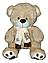 Ведмедик плюшевий Тедді в шарфі різних кольорів 110 см, фото 3