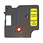 Стрічка для принтера етикеток UKRMARK RL-D-Se-46210-BK/SI Security Label. для DYMO серії D1. 12мм (CD46210)