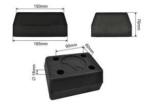 Відбійник гумовий 165х125х75 мм SCHMITZ