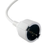 Кабель живлення CEE7/7 Plug-Socket 30m Extradigital (KBP1658), фото 4