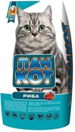 Корм для котів Пан Кіт риба (сухий) 10 кг.