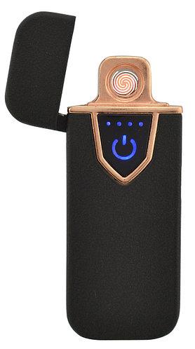 Спіральна сенсорна електрична USB запальничка UKC 711 Black, фото 1