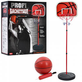 Баскетбольне кільце MR 0332 на стійці, 35-139-29 см, сітка, щит, м'яч, насос, в кор-ке, 30-36-10см
