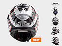 Мотошолом LS2 FF320 stream evo tacho white black red, фото 4