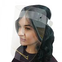 Защитный экран для защиты лица, маска, прозрачный, для мастеров, продавцов, с резинкой