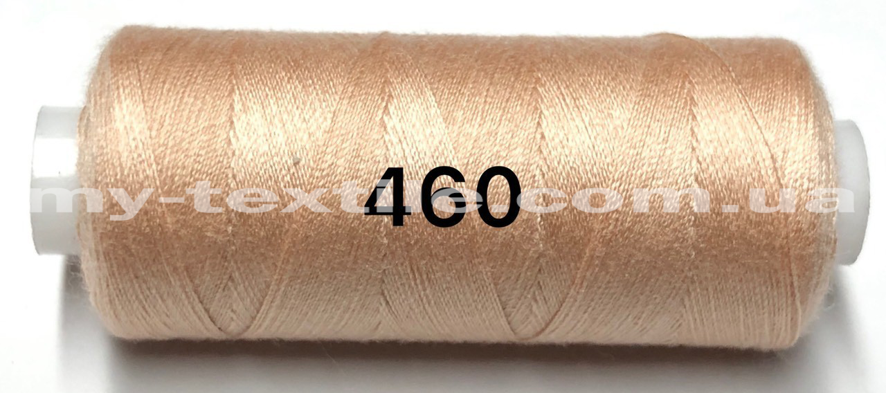 Нитка швейна 40s/2 400 ярдів Kiwi No460 Світло-персиковий, фото 1
