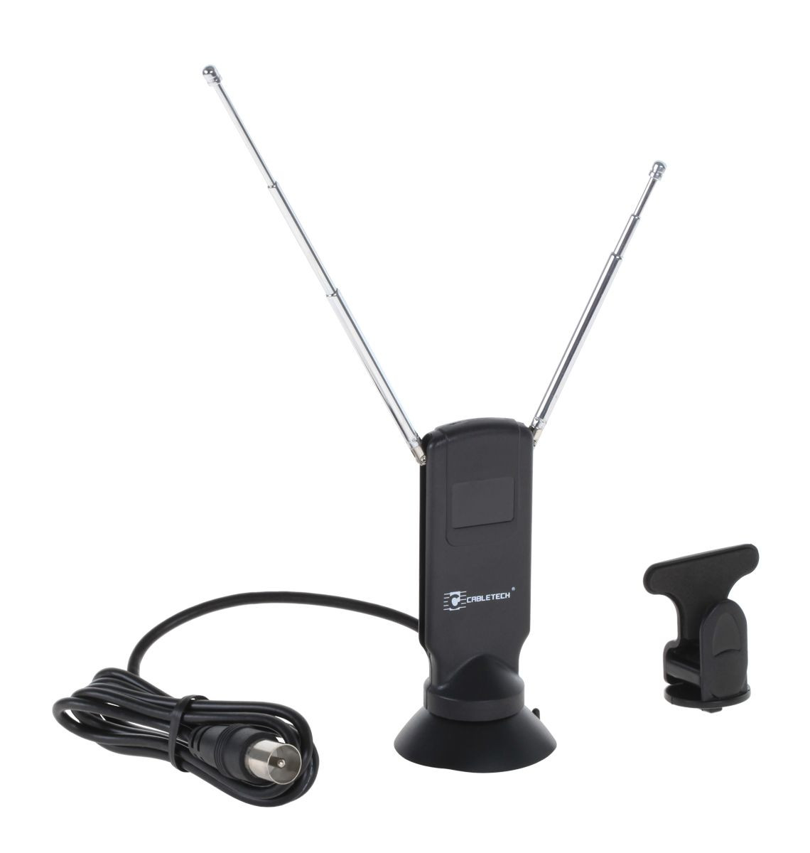 Комнатная антенна для Т2 тюнера рожковая на присоске Compact DVB-T/Т2 ...