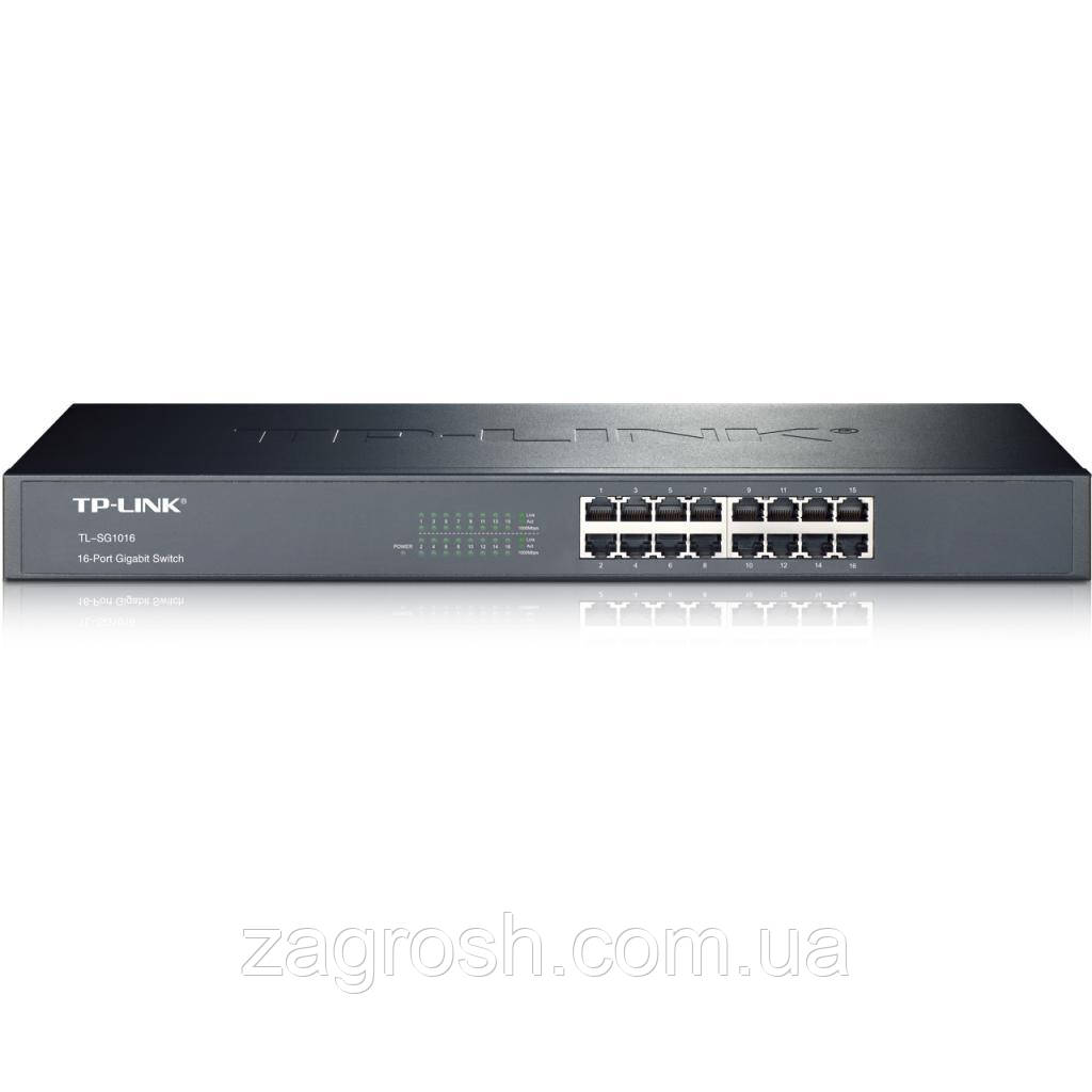 Promo Ціна! Комутатор мережевий TP-Link TL-SG1016 - тільки на ZaGrosh.com.ua