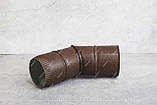 Коліно для водостічної труби з фарбованої сталі коричневий RAL 8017 Мат Ф 100 мм - товщиною 0,45 мм, фото 10