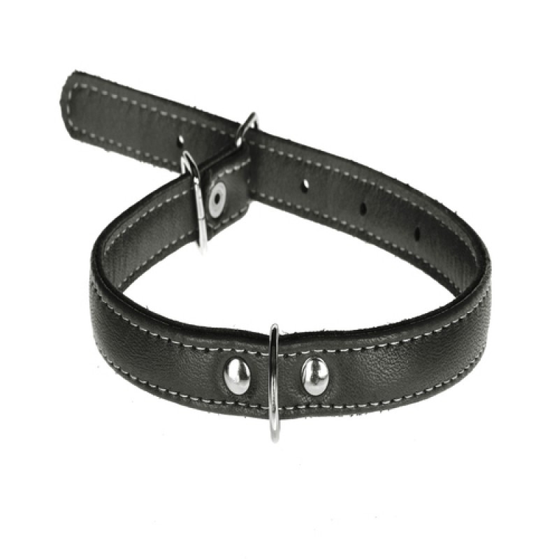 Нашийник 1361 12мм "Люкс" 1-о стор. чорний, фото 1