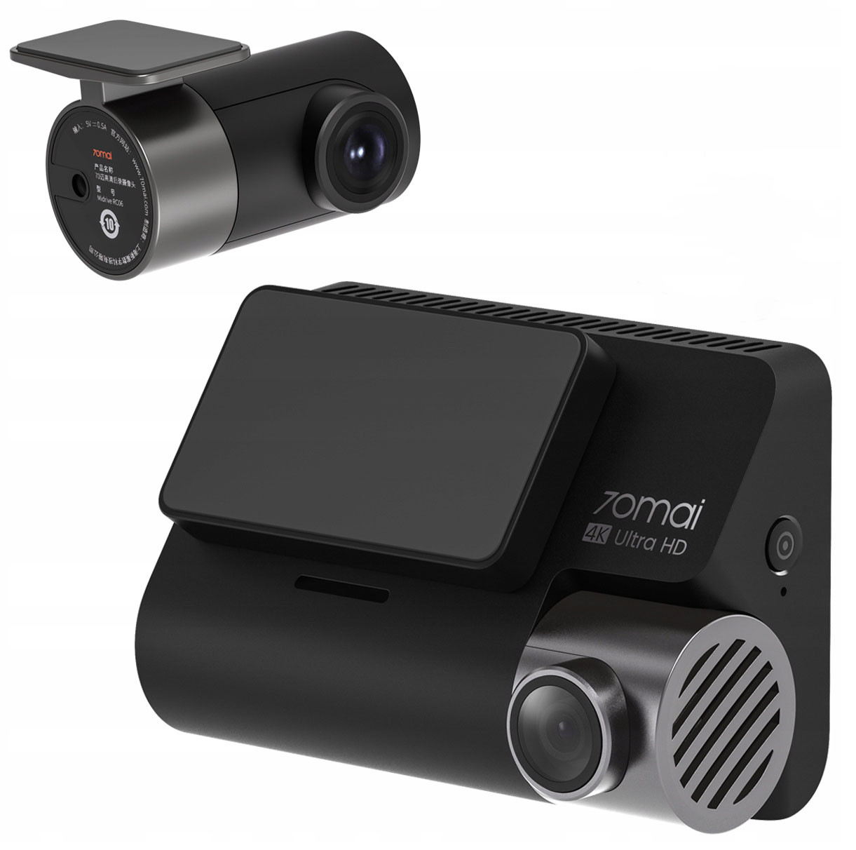 Відеореєстратор автомобільний (в машину) 70mai Dash Cam A800S-1 + камера заднього виду RC06 Чорний