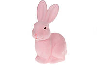 Фігурка декоративна Великодній Кролик, 21,5 см, колір рожевий
