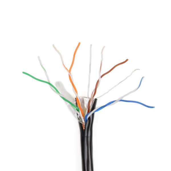 Кабель кручена пара ATIS FTP 4*2*0.5-CU PE cat.5e (FTP мідь зовнішній) бухта 305м чорний