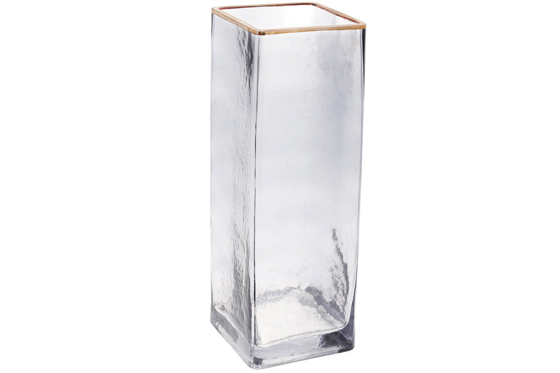 Ваза скляна Евіан, 30см, колір - світло-сірий ТОВАР ВІД ВИРОБНИКА