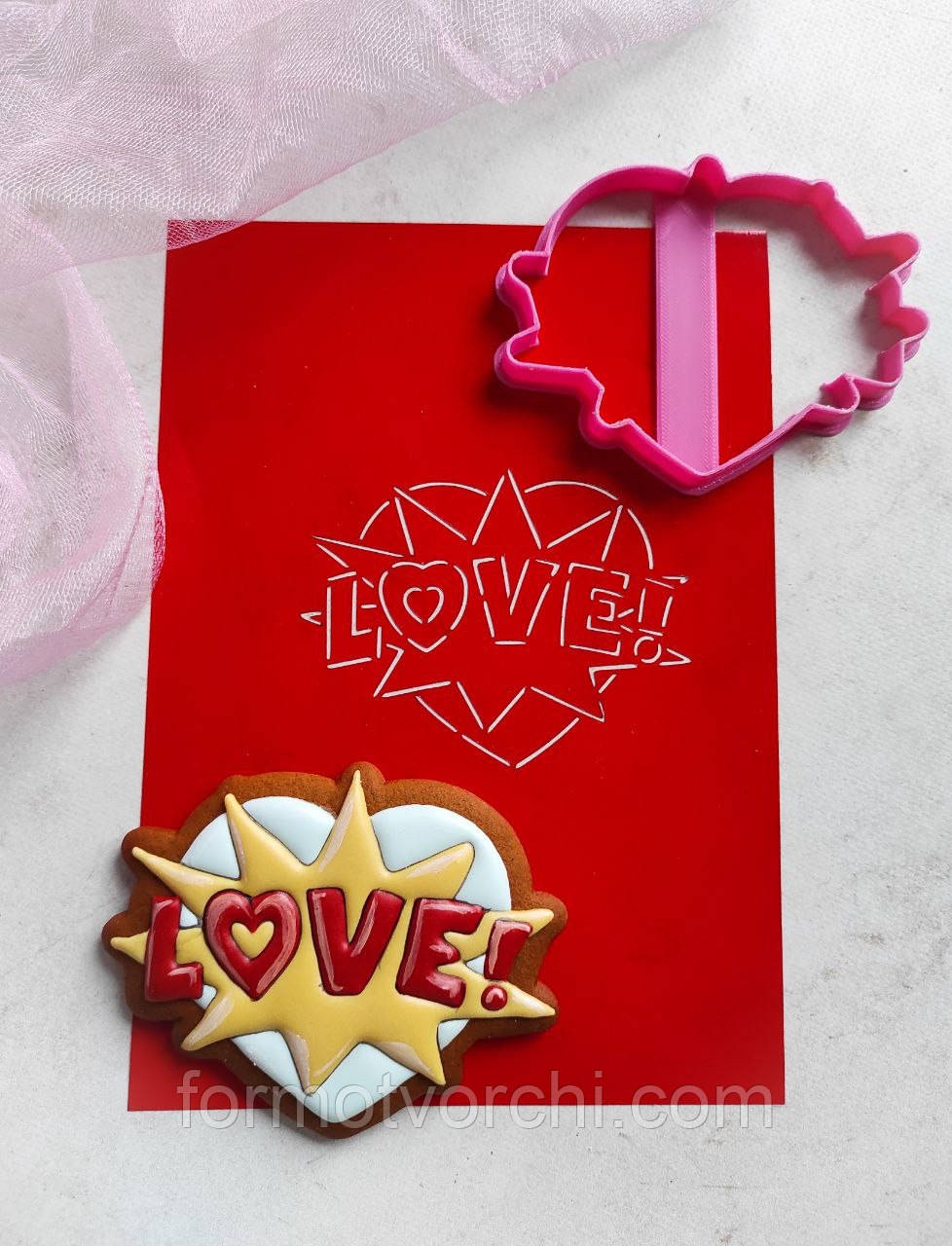 3D-формочки-вирубки для пряників "Сердечко 17"