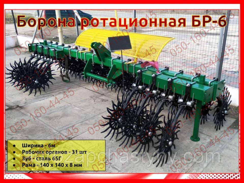 Борона ротаційна БР-6 - 31 робочий орган