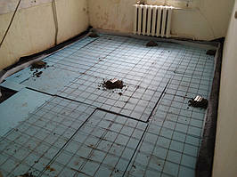 Як напрямні використані профілю UD, довжиною три метри, товщина металу 0,5 мм. Під них встановлювалися так звані "ляпухи".