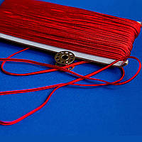 Сутажный шнур / цвет красный / ширина 3 мм / моток 30 м / заказ от 1 мотка