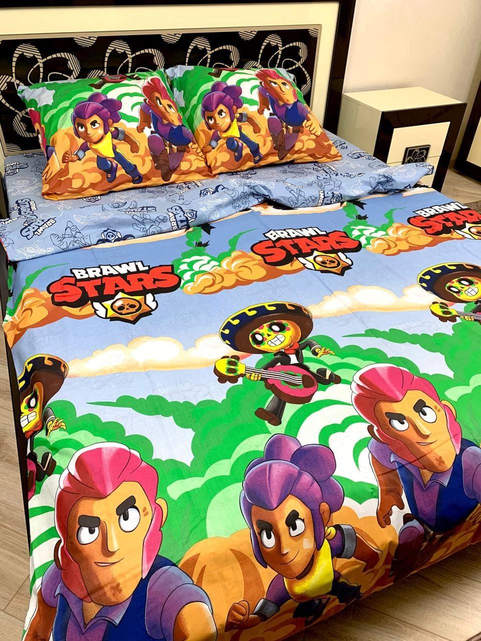 Комплект постільної білизни Бравл стар полуторний BF