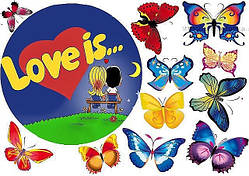 Любов це... 14 Вафельная картинка 