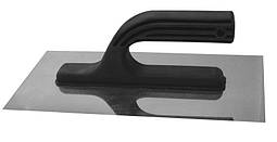 Терка з нержавіючої сталі, ручка пластикова 130*280мм гладка (80-028)