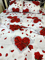 Комплект постельного белья Роза сердце евро BF