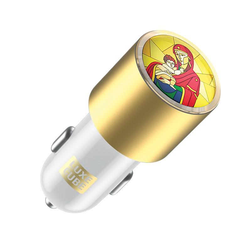 Адаптер автомобільний Luxe Cube Guardian М 2USB 3.4 А 18W White (8889998698480)