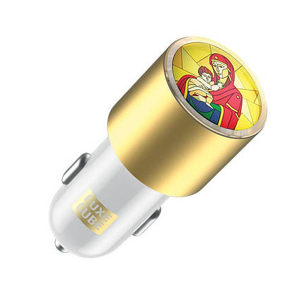 Адаптер автомобільний Luxe Cube Guardian М 2USB 3.4 А 18W White (8889998698480), фото 1