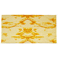 Декоративна 3D панель Supretto гнучка стінова 6 шт 70х77 Біло-коричнева (Арт. 72190001)