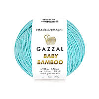 Gazzal BABY BAMBOO (Газзал Бейбі Бамбу) № 95213 бірюза (Пряжа бамбук, нитки для в'язання)