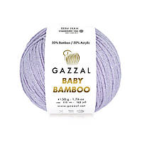 Gazzal BABY BAMBOO (Газзал Бейбі Бамбу) № 95216 світло-бузковий (Пряжа бамбук, нитки для в'язання)