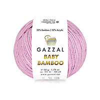 Gazzal BABY BAMBOO (Газзал Бейби Бамбу) № 95217 розовый (Пряжа бамбук, нитки для вязания)