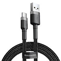 Кабель Baseus Cafule USB Type-C USB 3 A 2m Black-Grey