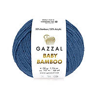 Gazzal BABY BAMBOO (Газзал Бейби Бамбу) № 95222 джинсовый (Пряжа бамбук, нитки для вязания)